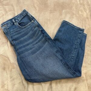 NWOT American Eagle Women's Dark Blue Curvy Mom Jeans, 14 Short